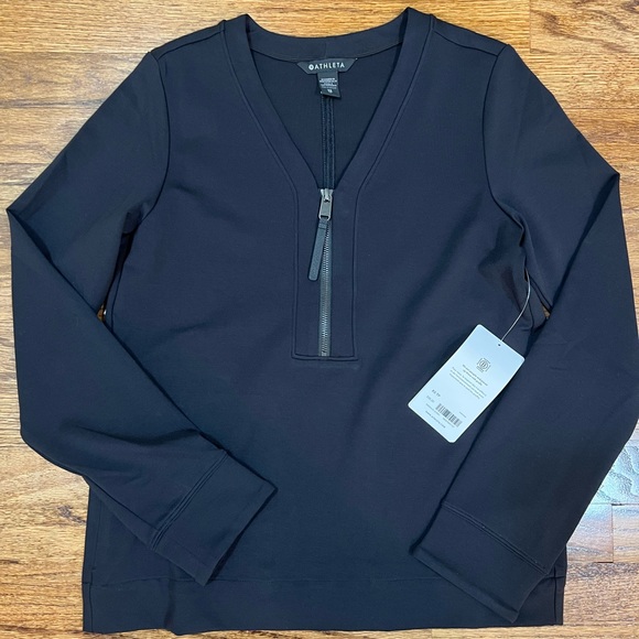 NWT Athleta Eastbound Half Zip Sweatshirt size extra small - Picture 5 of 5